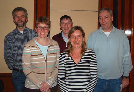 Theo Maxin, Ulrike Fitschen, Helmut Brunkhorst, Heike Door, Hartmut Wertheim (v.l.)